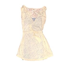 free people heart eyes mini dress Free People | Dresses | Free People Heart Eyes Mini Dress Ivory Combo  Polkadot Size Large Nwt 28